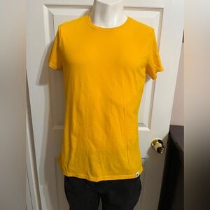 (10) Russel Athletic yellow shorts sleeve t-shirt for men